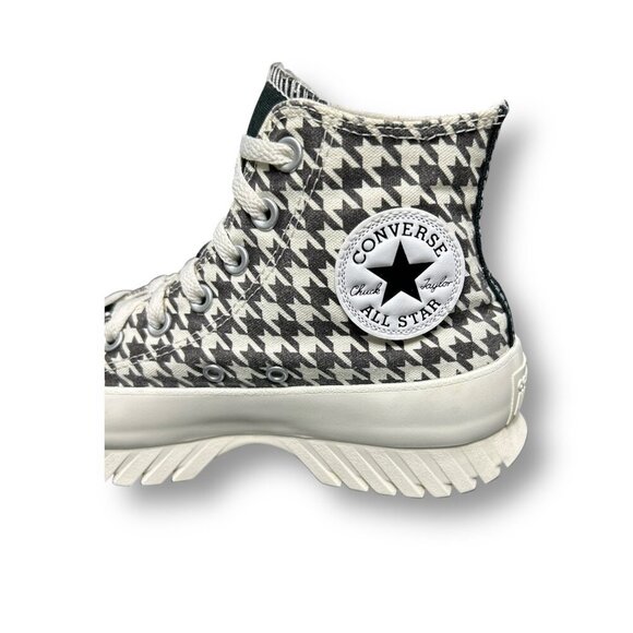 Converse Chuck Taylor All Star Lugged A05053C Hi Top Houndstooth Mens 6 Womens 8 - Picture 12 of 12